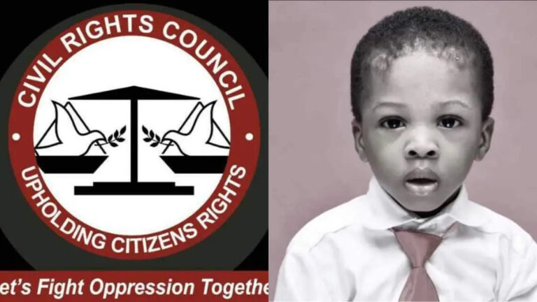 CRC Demands Swift Justice for the Tragic Killing of Two-Year-Old Boy by NDLEA Officers